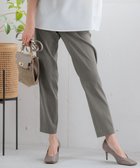 【23区/NIJYUSANKU】の【洗える】リネンレーヨンストレッチ テーパードパンツ カーキ系|ID: prp329100004281867 ipo3291000000031730378