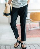 【23区/NIJYUSANKU】の【洗える】リネンレーヨンストレッチ テーパードパンツ ブラック系|ID: prp329100004281867 ipo3291000000031730379