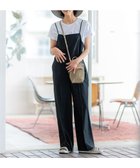 【23区/NIJYUSANKU】の【CLASSY.6月号掲載/洗える】リネンレーヨンストレッチ サロペット [WEB限定]ブラックストライプ|ID: prp329100004281871 ipo3291000000029731868