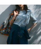 【23区/NIJYUSANKU】の【Oggi4月号掲載/一部店舗限定】Armor-lux 5分袖 ボーダー カットソー アイボリーxブルーボーダー|ID: prp329100004282116 ipo3291000000031989042