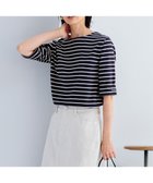 【23区/NIJYUSANKU】の【Oggi4月号掲載/一部店舗限定】Armor-lux 5分袖 ボーダー カットソー ブラックxベージュボーダー|ID: prp329100004282116 ipo3291000000031989044