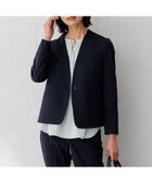 【23区/NIJYUSANKU】の【セットアップ対応】モクロディ ノーカラージャケット ネイビー系|ID: prp329100004282149 ipo3291000000031962507