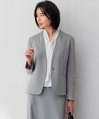 【23区/NIJYUSANKU】の【セットアップ対応】モクロディ ノーカラージャケット グレー系|ID: prp329100004282149 ipo3291000000032767355