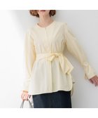 【23区/NIJYUSANKU】の【Oggi4月号掲載/杏さん着用】CANCLINI スキッパーベルト付き ブラウス [WEB限定]レモンイエローストライプ|ID: prp329100004282232 ipo3291000000031971715