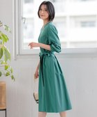 【23区/NIJYUSANKU】の【洗える】ヴィンテージライトタフタ タック ワンピース ダークグリーン系|ID: prp329100004282390 ipo3291000000032675542