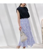 【エニィ スィス/any SiS】の【2SET】コンパクトトップス×ミスティプリントスカート セットアップ ネイビー|ID: prp329100004282448 ipo3291000000033689774