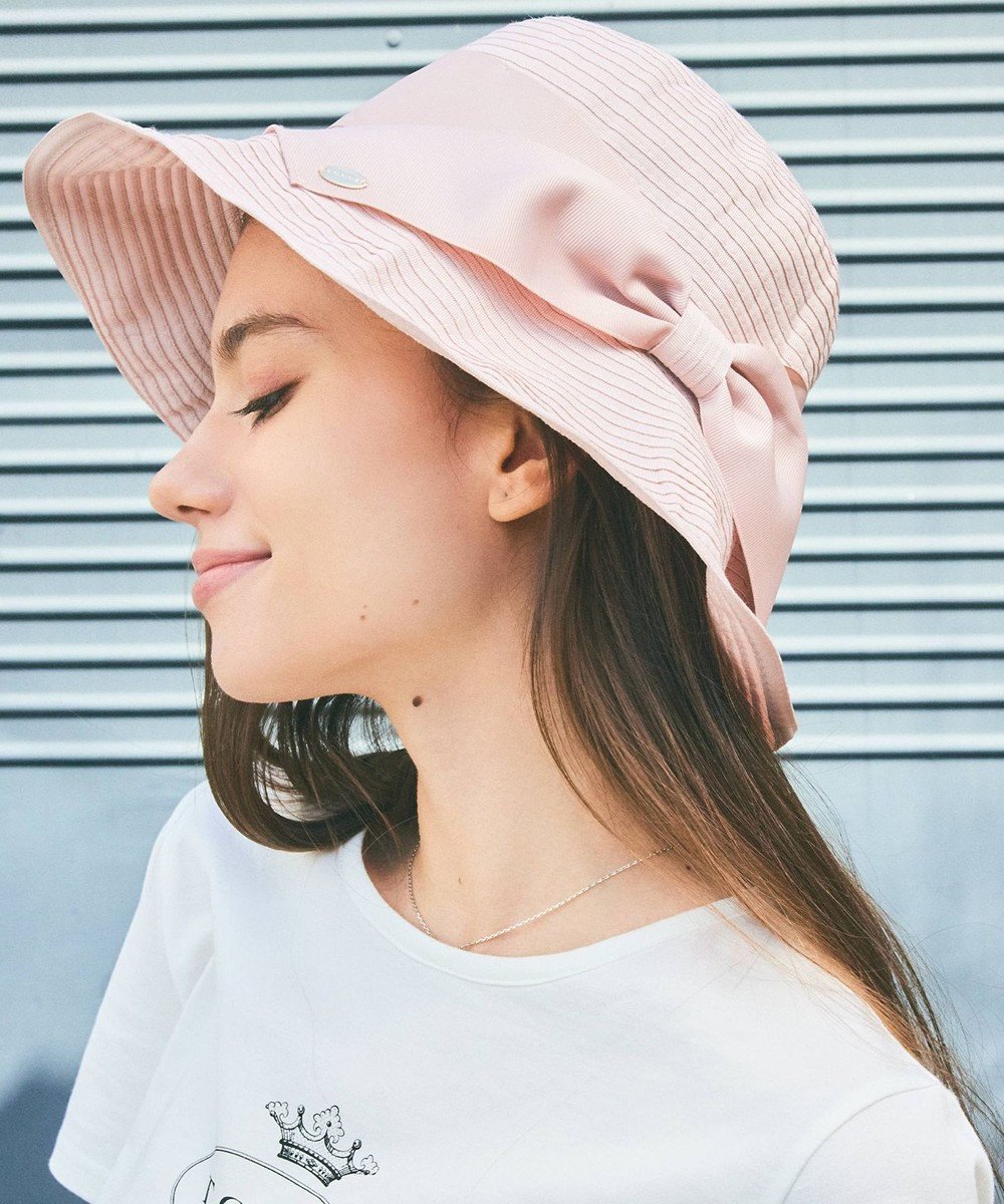 【トッカ/TOCCA】の【UV95%以上カット・吸水速乾・抗菌防臭・洗える・サイズ調整可】GROSGRAIN RIBON HAT 帽子 インテリア・キッズ・メンズ・レディースファッション・服の通販 founy(ファニー) 　ファッション　Fashion　レディースファッション　Fashion for Women　キャップ&ハット　Hats & Caps　サマー　Summer, Summer Style　ベーシック　Basic, Essential　リュクス　Luxury, Elegant, High-End, Chic　吸水　Absorbent, Quick-Dry　夏　Summer　帽子　Hat, Headwear　抗菌　Antibacterial, Bacteria-Resistant　洗える　Machine Washable　ピンク系|ID: prp329100004282596 ipo3291000000031563171