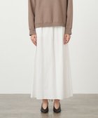 【エイトン/ATON】のVISCOSE CLOTH バックフレアスカート WHITE|ID: prp329100004282604 ipo3291000000029735712