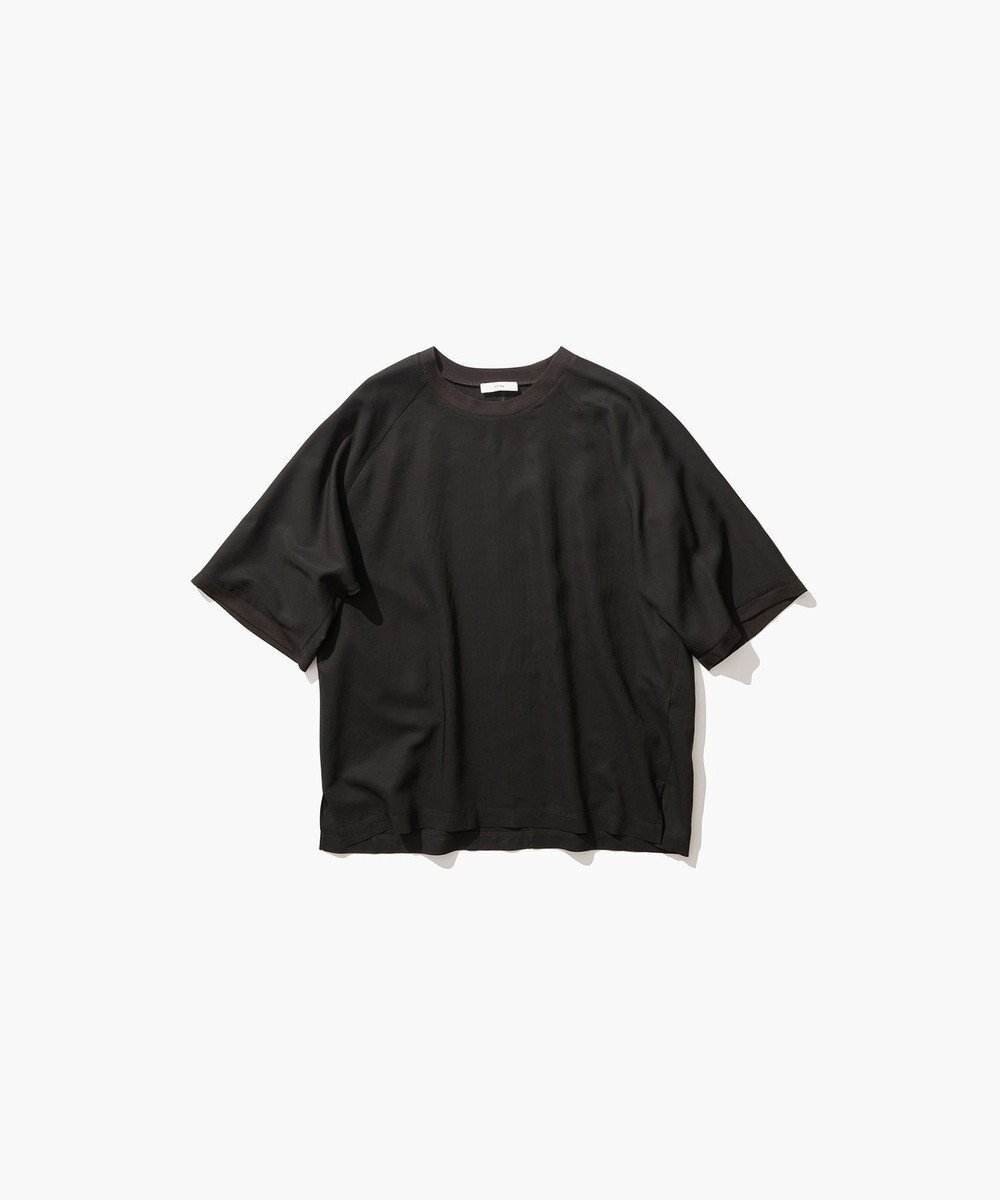 【エイトン/ATON】のVISCOSE CLOTH ラグランスリーブTシャツ インテリア・キッズ・メンズ・レディースファッション・服の通販 founy(ファニー) 　ファッション　Fashion　レディースファッション　WOMEN　トップス・カットソー　Tops/Tshirt　シャツ/ブラウス　Shirts/Blouses　ロング / Tシャツ　T-Shirts　S/S・春夏　Ss・Spring/Summer　キュプラ　Cupra　スポーティ　Sporty　スリーブ　Sleeve　セットアップ　Set Up　パターン　Pattern　夏　Summer　春　Spring　BROWN|ID: prp329100004282605 ipo3291000000029735717