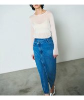 【グレース コンチネンタル/GRACE CONTINENTAL】のタイトデニムスカート 人気、トレンドファッション・服の通販 founy(ファニー) ファッション Fashion レディースファッション WOMEN スカート Skirt デニムスカート Denim Skirts S/S・春夏 Ss・Spring/Summer コンシャス Conscious スリット Slit デニム Denim フロント Front マキシ Maxi 再入荷 Restock/Back In Stock/Re Arrival 夏 Summer 定番 Standard 春 Spring |ID:prp329100004282625