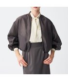 【アンクレイヴ/uncrave】の【手洗い可】シャイニー シアー ブルゾン チャコールブラウン|ID: prp329100004282745 ipo3291000000032645206