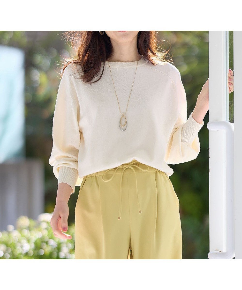 【エニー/ANY】の【洗濯機可】スプリングラグランニット インテリア・キッズ・メンズ・レディースファッション・服の通販 founy(ファニー) 　ファッション　Fashion　レディースファッション　Fashion for Women　トップス・カットソー　Cut & Sew Tops　ニット　Knit Tops & Sweaters　なめらか　Smooth, Silky Texture　スリーブ　Sleeve, Long Sleeve / Short Sleeve　セーター　Sweater, Knitwear　バランス　Balance, Style Balance　夏　Summer　春　Spring　S/S・春夏　SS, Spring/Summer, Warm Season　オフ|ID: prp329100004282769 ipo3291000000032274417