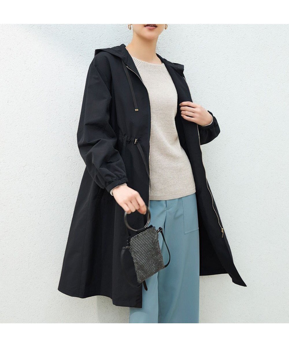 【自由区/JIYU-KU】の【SHIHOさん着用・撥水加工・UVケア・洗える】ライトグログランフーデッド コート インテリア・キッズ・メンズ・レディースファッション・服の通販 founy(ファニー) 　ファッション　Fashion　レディースファッション　WOMEN　アウター　Coat Outerwear　コート　Coats　ジャケット　Jackets　春　Spring　洗える　Washable　カフス　Cuffs　ギャザー　Gather　グログラン　Grosgrain　コンパクト　Compact　軽量　Lightweight　ジャケット　Jacket　S/S・春夏　Ss・Spring/Summer　再入荷　Restock/Back In Stock/Re Arrival　おすすめ　Recommend　夏　Summer　[新色]ブラック|ID: prp329100004282778 ipo3291000000030731690