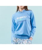 【23区 ゴルフ/NIJYUSANKU GOLF】の【WOMEN】【ウォッシャブル】ロゴインターシャ ポリエステルニット スカイブルー系|ID: prp329100004282823 ipo3291000000029736577