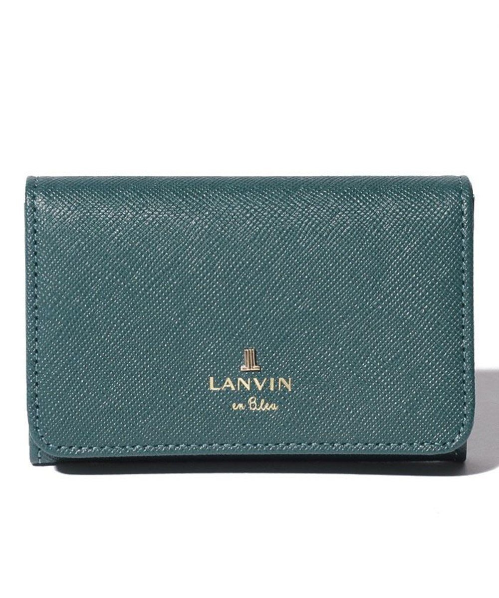 【ランバン オン ブルー/LANVIN en Bleu】のリュクサンブール 名刺入れ インテリア・キッズ・メンズ・レディースファッション・服の通販 founy(ファニー) 　ファッション　Fashion　レディースファッション　WOMEN　財布　Wallets　カードケース/名刺入れ　Card Cases　スマート　Smart　リアル　Real　財布　Wallet　ディープグリーン|ID: prp329100004282866 ipo3291000000029736754