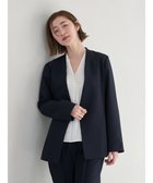 【イェッカ ヴェッカ/YECCA VECCA】のストレッチノーカラージャケット Navy|ID: prp329100004282880 ipo3291000000029736811