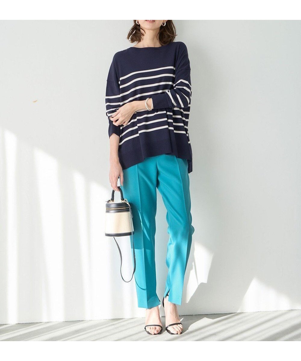 【アンフィーロ 自由区/UNFILO】のハイウエストテーパードパンツ インテリア・キッズ・メンズ・レディースファッション・服の通販 founy(ファニー) ファッション Fashion レディースファッション Fashion for Women パンツ Pants & Trousers コンパクト Compact, Small Size ストレッチ Stretch, Stretchy Fabric スリット Slit, Slit Detail 夏 Summer 春 Spring S/S・春夏 SS, Spring/Summer, Warm Season ターコイズ|ID: prp329100004282909 ipo3291000000035773050