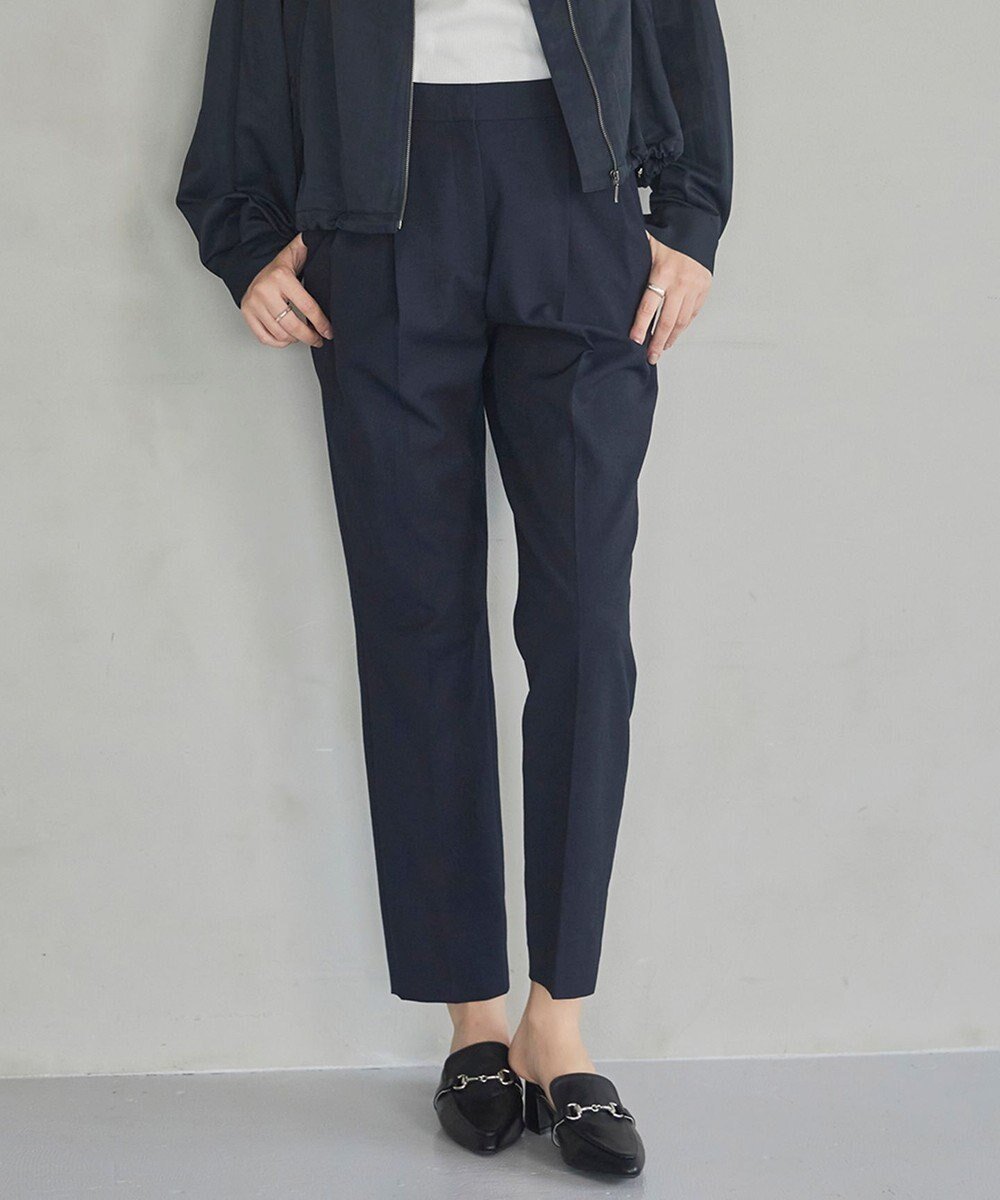 【アイシービー/iCB】の【接触冷感・UVケア・撥水・洗える】 LooseWeave テーパードパンツ インテリア・キッズ・メンズ・レディースファッション・服の通販 founy(ファニー) 　ファッション　Fashion　レディースファッション　Ladies' Fashion Online　パンツ　Pants　春　Spring　洗える　Washable　シルク　Silk　ジャケット　Jacket　ストレッチ　Stretch　スマート　Smart　セットアップ　Set Up　センター　Center　ノースリーブ　No Sleeve　人気　Popularity　S/S・春夏　Ss・Spring/Summer　おすすめ　Recommend　夏　Summer　2024年　2024　2024春夏・S/S　Ss,Spring/Summer,2024　エレガント 上品　Elegant　ネイビー系|ID: prp329100004282915 ipo3291000000032663614
