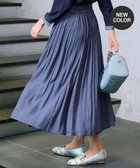 【ティアクラッセ/Tiaclasse】の【新色追加・洗える】ヴィンテージサテンプリーツスカート ブルー|ID: prp329100004282965 ipo3291000000031962586