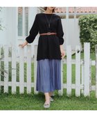 【ティアクラッセ/Tiaclasse】の【安田美沙子さん着用・洗える】ヴィンテージサテンプリーツスカート ブルー|ID: prp329100004282965 ipo3291000000034273778