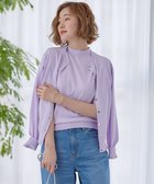 【23区/NIJYUSANKU】の【Oggi4月号掲載/洗える】プレミアムビオコットン カーディガン ライラック系|ID: prp329100004283049 ipo3291000000032033268