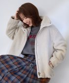 【エニィファム/any FAM】の【洗濯機可能】ボアスタンドカラーブルゾン 人気、トレンドファッション・服の通販 founy(ファニー) ファッション Fashion レディースファッション WOMEN アウター Coat Outerwear ジャケット Jackets ブルゾン Blouson/Jackets A/W・秋冬 Aw・Autumn/Winter・Fw・Fall-Winter インナー Inner ジャケット Jacket スタンド Stand パーカー Hoodie ブルゾン Blouson 再入荷 Restock/Back In Stock/Re Arrival thumbnail エクリュ|ID: prp329100004283274 ipo3291000000029865675