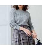 【組曲/KUMIKYOKU】のカシミヤブレンドバルキーケーブル ニット 人気、トレンドファッション・服の通販 founy(ファニー) ファッション Fashion レディースファッション WOMEN トップス・カットソー Tops/Tshirt ニット Knit Tops A/W・秋冬 Aw・Autumn/Winter・Fw・Fall-Winter おすすめ Recommend アクリル Acrylic コンパクト Compact セーター Sweater 再入荷 Restock/Back In Stock/Re Arrival thumbnail グレー系|ID: prp329100004283281 ipo3291000000029865784