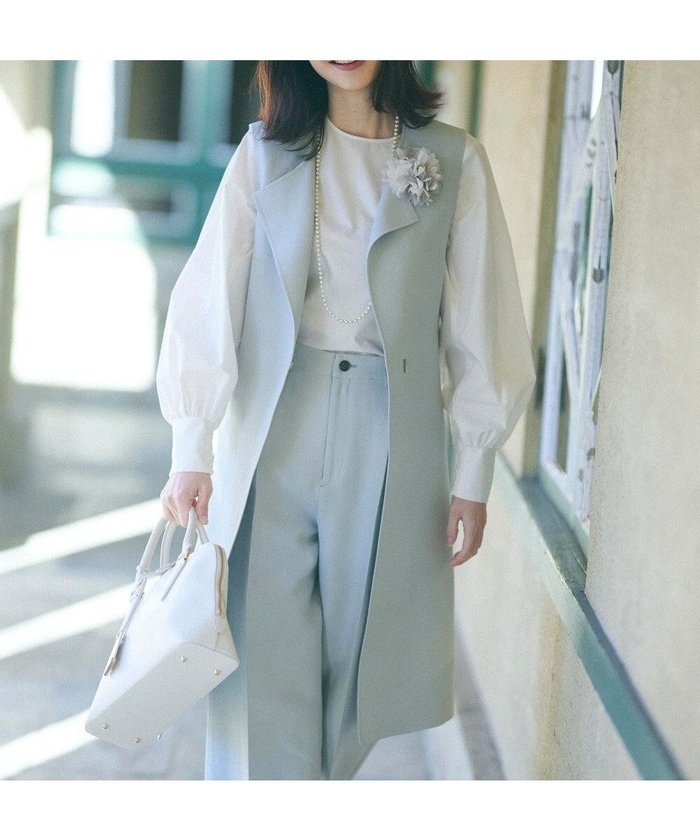 【23区/NIJYUSANKU】のハイカウントライトクロス ジレ インテリア・キッズ・メンズ・レディースファッション・服の通販 founy(ファニー) https://founy.com/ ファッション Fashion レディースファッション WOMEN アウター Coat Outerwear ジャケット Jackets 春 Spring シンプル Simple ジャケット Jacket スリット Slit セットアップ Set Up トレンド Trend S/S・春夏 Ss・Spring/Summer 再入荷 Restock/Back In Stock/Re Arrival おすすめ Recommend 夏 Summer 2024年 2024 2024春夏・S/S Ss,Spring/Summer,2024 エレガント 上品 Elegant |ID: prp329100004283501 ipo3291000000031992181