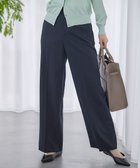 【23区/NIJYUSANKU】の【洗える】クリアストレッチ ワイドパンツ ネイビー系|ID: prp329100004283557 ipo3291000000032027854