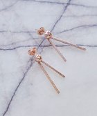 【ティアクラッセ/Tiaclasse】の【金属アレルギー対応】シャイニーフリルピアス ピンクゴールド|ID: prp329100004283601 ipo3291000000031866526