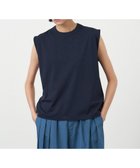 【エイトン/ATON】のDRY COTTON JERSEY ノースリーブプルオーバー NAVY|ID: prp329100004283704 ipo3291000000029740763