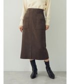 【イェッカ ヴェッカ/YECCA VECCA】のハイウエストフェイクスエードスカート Dark Brown|ID: prp329100004284379 ipo3291000000029865357