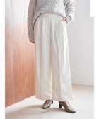 【イェッカ ヴェッカ/YECCA VECCA】のサテンパイピングタックパンツ Ivory|ID: prp329100004284382 ipo3291000000029865371