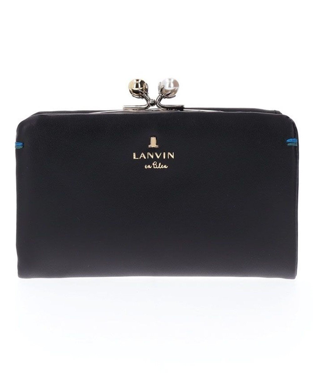 【ランバン オン ブルー/LANVIN en Bleu】のセシル 口金二つ折り財布 インテリア・キッズ・メンズ・レディースファッション・服の通販 founy(ファニー) 　ファッション　Fashion　レディースファッション　WOMEN　財布　Wallets　ジュエリー　Jewelry　パール　Pearl　財布　Wallet　ブラック|ID: prp329100004284583 ipo3291000000029745938