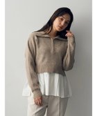 【イェッカ ヴェッカ/YECCA VECCA】のハーフZIPペプラムニット 人気、トレンドファッション・服の通販 founy(ファニー) ファッション Fashion レディースファッション WOMEN トップス・カットソー Tops/Tshirt ニット Knit Tops A/W・秋冬 Aw・Autumn/Winter・Fw・Fall-Winter おすすめ Recommend セーター Sweater ハーフ Half ペプラム Peplum ポケット Pocket thumbnail Beige|ID: prp329100004284742 ipo3291000000029865276