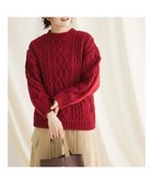 【クラフトスタンダードブティック/CRAFT STANDARD BOUTIQUE】のケーブルニットドッキングスウェット Red|ID: prp329100004285132 ipo3291000000029748705