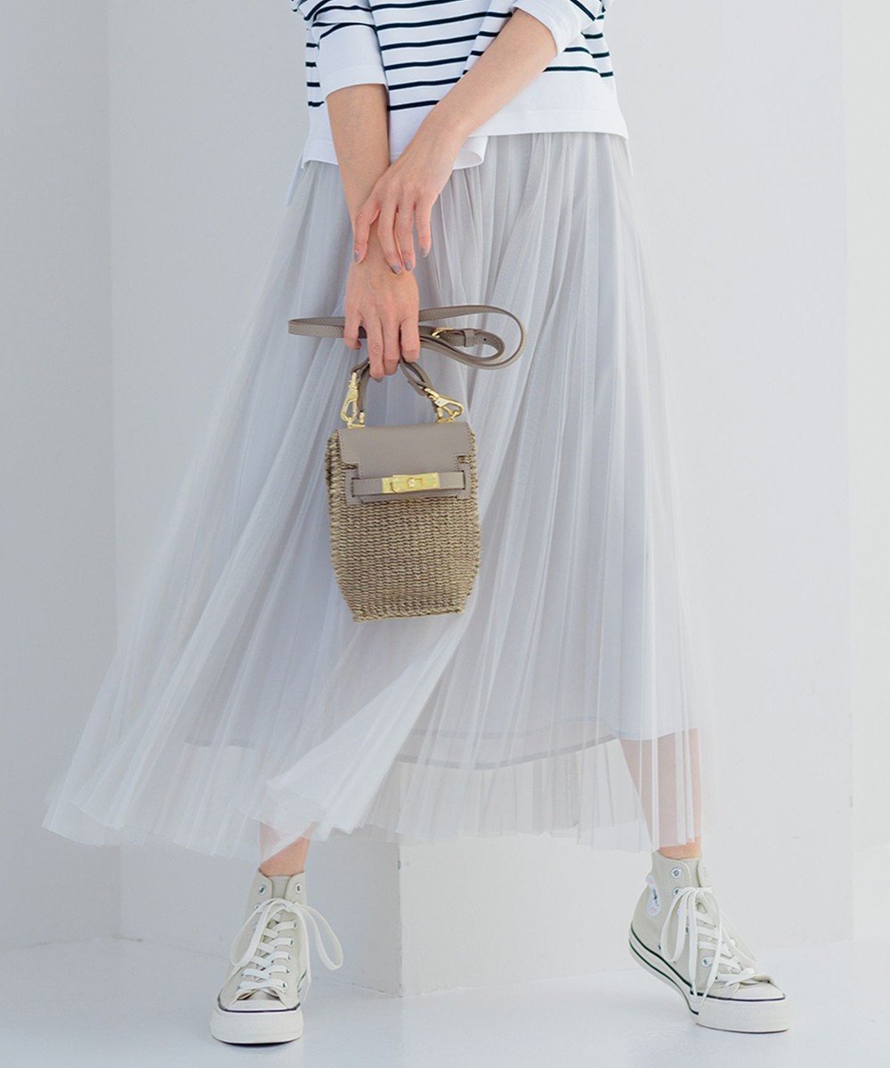 【23区/NIJYUSANKU】の【洗える】チュール プリーツ スカート インテリア・キッズ・メンズ・レディースファッション・服の通販 founy(ファニー) ファッション Fashion レディースファッション Fashion for Women スカート Skirts プリーツスカート / 上品フェミニンスタイル Pleated Skirts エアリー Airy Texture エレガント 上品 Elegant 春 Spring 洗える Machine Washable チュール Tulip, Tulip Motif デニム Denim, Jeans Material トレンド Trend, Trending Now プリーツ Pleats, Pleated ベーシック Basic, Essential ペチコート Petticoat, Underskirt ボトム Bottoms, Lower Wear 無地 Plain, Solid Color S/S・春夏 SS, Spring/Summer, Warm Season おすすめ Recommended / Our Picks 夏 Summer セレモニー Ceremony グレイッシュベージュ|ID: prp329100004285493 ipo3291000000033713132