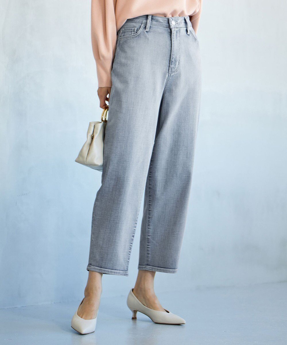 【自由区/JIYU-KU】の【洗える】ウスカルデニム カーブパンツ 人気、トレンドファッション・服の通販 founy(ファニー) 　ファッション　Fashion　レディースファッション　WOMEN　パンツ　Pants　デニムパンツ　Denim Pants　おすすめ　Recommend　ジャケット　Jacket　ストレッチ　Stretch　デニム　Denim　リラックス　Relax　ワイド　Wide　夏　Summer　春　Spring　S/S・春夏　Ss・Spring/Summer　洗える　Washable　 other-1|ID: prp329100004285520 ipo3291000000030841772
