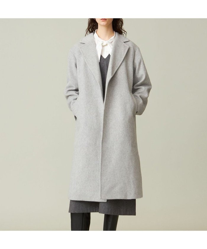 【ジェイプレスヨークストリート/J.PRESS YORK STREET】の【WOMEN】メルトン ガウンコート インテリア・キッズ・メンズ・レディースファッション・服の通販 founy(ファニー) https://founy.com/ ファッション Fashion レディースファッション WOMEN アウター Coat Outerwear コート Coats ジャケット Jackets ガウン Gown シンプル Simple ジャケット Jacket スリット Slit メルトン Melton 定番 Standard A/W・秋冬 Aw・Autumn/Winter・Fw・Fall-Winter 軽量 Lightweight |ID: prp329100004285656 ipo3291000000031917065