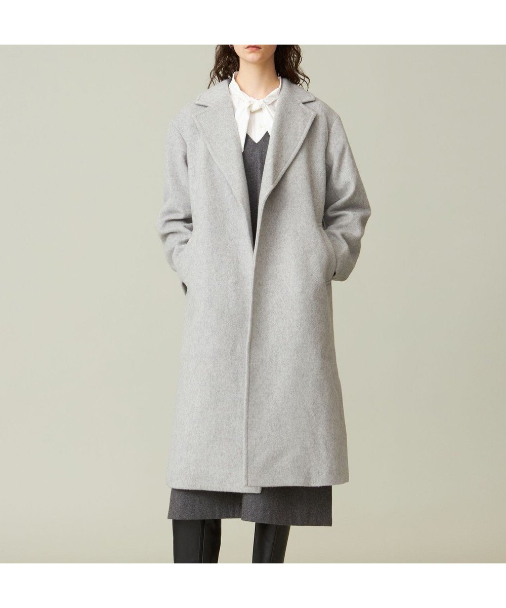 【ジェイプレスヨークストリート/J.PRESS YORK STREET】の【WOMEN】メルトン ガウンコート 人気、トレンドファッション・服の通販 founy(ファニー) 　ファッション　Fashion　レディースファッション　WOMEN　アウター　Coat Outerwear　コート　Coats　ジャケット　Jackets　ガウン　Gown　シンプル　Simple　ジャケット　Jacket　スリット　Slit　メルトン　Melton　定番　Standard　A/W・秋冬　Aw・Autumn/Winter・Fw・Fall-Winter　軽量　Lightweight　 other-1|ID: prp329100004285656 ipo3291000000031917065