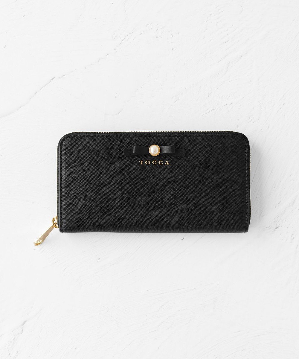【トッカ/TOCCA】のPEARL KNOT LONGWALLET 長財布 インテリア・キッズ・メンズ・レディースファッション・服の通販 founy(ファニー) 　ファッション　Fashion　レディースファッション　Ladies' Fashion Online　財布　Wallets　2024年　2024　2024春夏・S/S　Ss,Spring/Summer,2024　おすすめ　Recommend　エレガント 上品　Elegant　パール　Pearl　ポケット　Pocket　メタル　Metal　モチーフ　Motif　リボン　Ribbon　リュクス　Luxe　ロマンティック　Romantic　夏　Summer　S/S・春夏　Ss・Spring/Summer　財布　Wallet　ブラック系|ID: prp329100004285762 ipo3291000000032411352