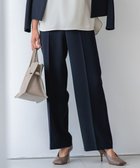 【23区/NIJYUSANKU】の【VERY3月号掲載/セットアップ対応】トリアセダブルジョーゼット フルレングス パンツ ネイビー系|ID: prp329100004285862 ipo3291000000032453227