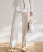 【23区/NIJYUSANKU】の【VERY・CLASSY.・LEE掲載/セットアップ対応】トリアセダブルジョーゼット フルレングス パンツ ベージュ系|ID: prp329100004285862 ipo3291000000036534194