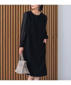【23区/NIJYUSANKU】の【セットアップ対応】トリアセダブルジョーゼット シフォンスリーブ ワンピース ブラック系|ID: prp329100004285864 ipo3291000000031811412