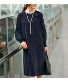 【23区/NIJYUSANKU】の【セットアップ対応】トリアセダブルジョーゼット シフォンスリーブ ワンピース ネイビー系|ID: prp329100004285864 ipo3291000000032662799