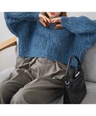 【ウィゴー/WEGO】のブラッシュニットショートプルオーバー ブルーその他|ID: prp329100004285885 ipo3291000000030075879