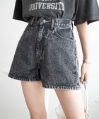 【ウィゴー/WEGO】のデニム台形ショートパンツ ブラックその他|ID: prp329100004285918 ipo3291000000029752286