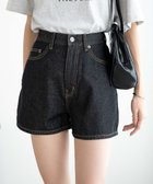 【ウィゴー/WEGO】のデニム台形ショートパンツ ブラック|ID: prp329100004285918 ipo3291000000029752287