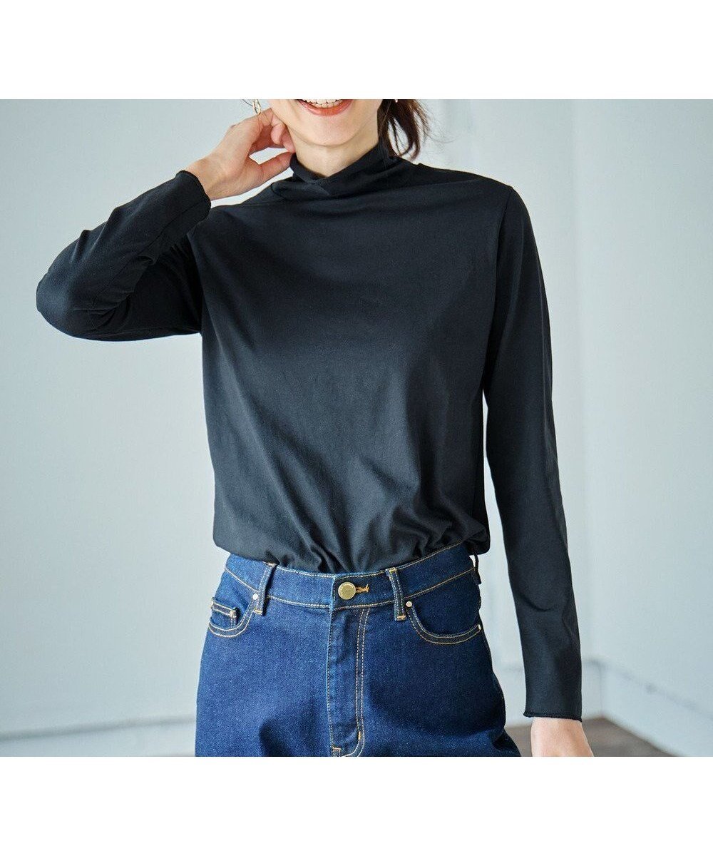 【エニィファム/any FAM】のシアータートルネック インテリア・キッズ・メンズ・レディースファッション・服の通販 founy(ファニー) 　ファッション　Fashion　レディースファッション　WOMEN　トップス・カットソー　Tops/Tshirt　シャツ/ブラウス　Shirts/Blouses　ロング / Tシャツ　T-Shirts　カットソー　Cut and Sewn　タートルネック　Turtleneck　カットソー　Cut And Sew　フィット　Fit　ベーシック　Basic　エレガント 上品　Elegant　A/W・秋冬　Aw・Autumn/Winter・Fw・Fall-Winter　ブラック|ID: prp329100004286014 ipo3291000000031966314