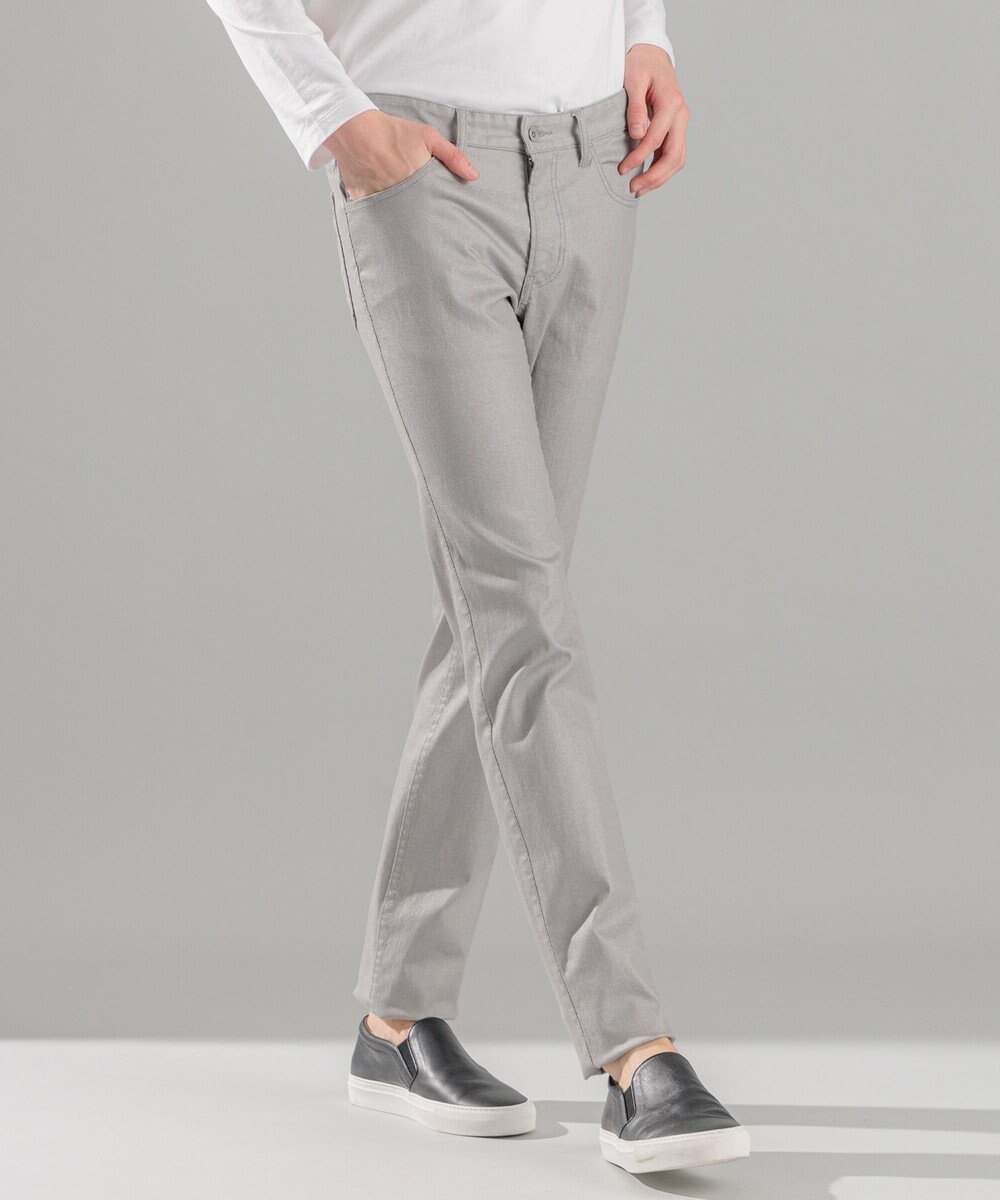 【ジョゼフ オム/JOSEPH HOMME / MEN】の新色【抜群のストレッチ性/光沢素材】ハイパワーソフトストレッチ 5ポケットパンツ / STICK 5P インテリア・キッズ・メンズ・レディースファッション・服の通販 founy(ファニー) 　ファッション　Fashion　メンズファッション　Fashion for Men　ボトムス　Bottoms　ストレッチ　Stretch, Stretchy Fabric　ストレート　Straight, Straight Cut　スリム　Slim, Slim Fit　デニム　Denim, Jeans Material　定番　Standard, Basic Item　人気　Popular, Best Seller　ポケット　Pocket, Pocket Detail　A/W・秋冬　Autumn/Winter　S/S・春夏　SS, Spring/Summer, Warm Season　夏　Summer　ライトグレー系|ID: prp329100004286175 ipo3291000000032649617